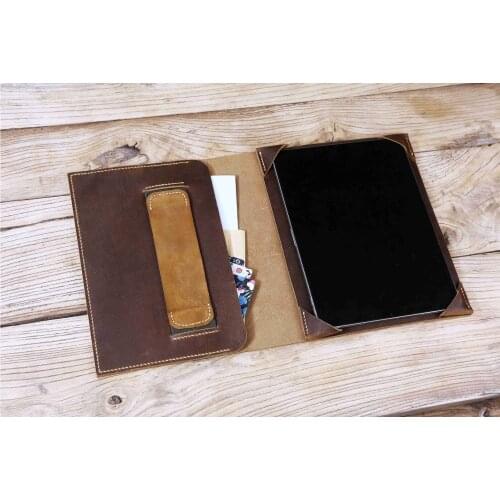 Personalized distressed leather remarkable 2 tablet case , all leather remarkable folio organizer Z05-LRMB05S