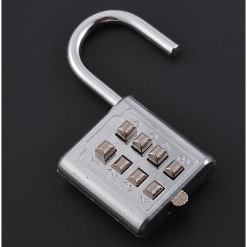 Anti-theft Button Combination Padlock 8 Digit Push Password Lock For Cabinet Drawer Luggage Door Hardware Security