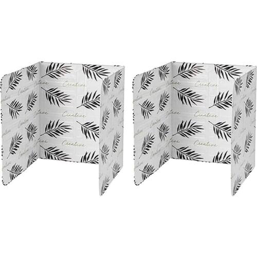 2 Pieces Of Foldable Kitchen Gas Stove Partition Board Kitchen Frying Pan Oil Splash Protection Screen Kitchen