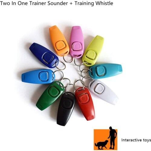 Pet Dog Trainer Aid With Key Ring Dog Training Whistle Dog Products Pet Supplies