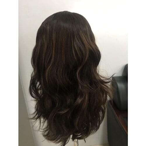 Tsingtaowigs Custom made European virgin hair unprocessed hair wavy jewish wig Best Sheitels wigs free shipping