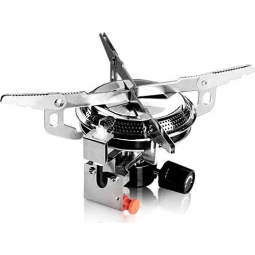Apg Outdoor Camping Gas Stove Plastic Shell Anti-Scalding Valve Design Gas-Saving Copper Valve Design Automatic Electronic Ignit