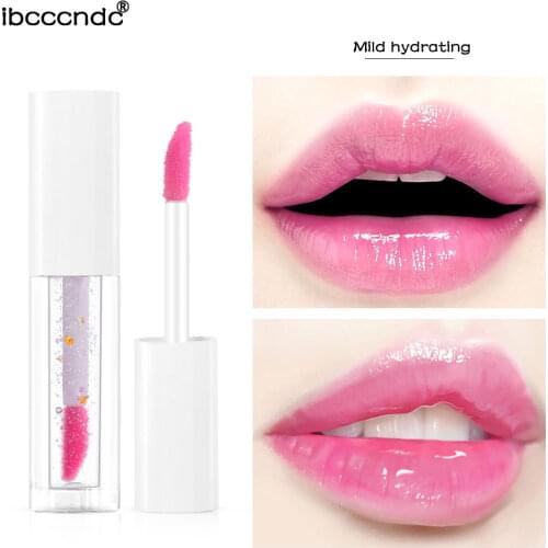 3g Gold Foil Moisturizing Lip Gloss Color Change Lip Glaze Long Lasting Candy Color Lip Tint Liquid Lipstick Makeup Cosmetics