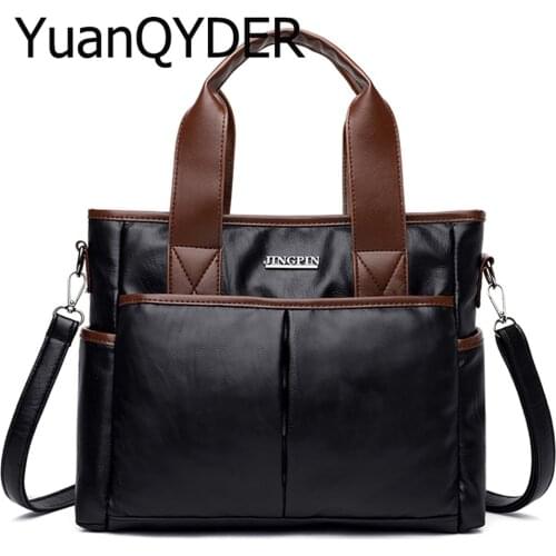 Vintage Designer Handbag for Women Contrast Color Female Brand Shoulder Bag High Quality Leather Crossbody Bag Casual Satchel