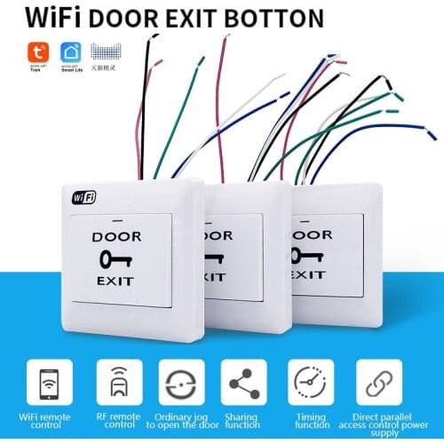 WIFI Smart Door Access Control System Switch Tuya Smart Life App Wireless Remote Control Support Button Manual Switch Modules