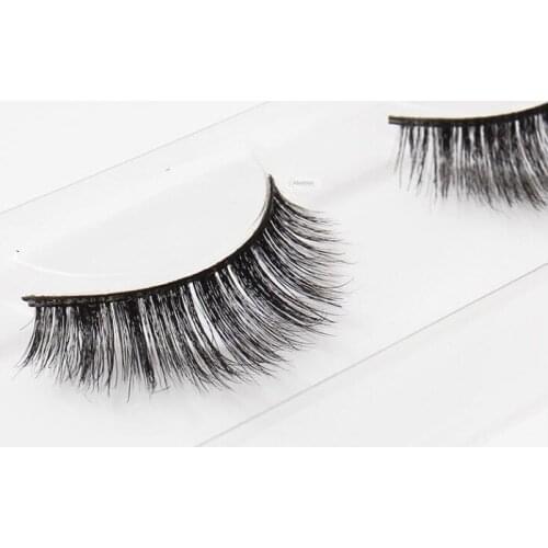 1 pair Mink Eyelashes Natural Black False Eyelashes Long Cross Fake Eye Lashes Extension accessory Makeup lash