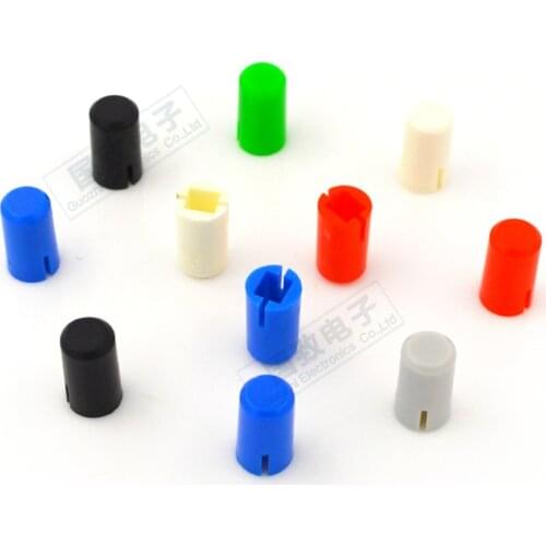 100pcs Straight key switch Square head press the cap A15 diameter 5MM*8.85MM high Inner hole 3mm × 2.7mm