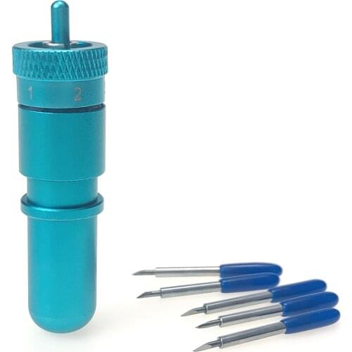 60 Degrees Plotter Blades Vinyl Cutter Knife Carving Machine for Cricut + 1pc Cricut Blade Holder