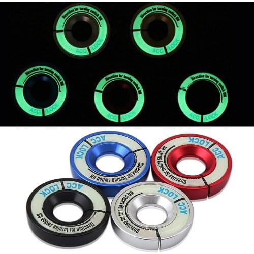 Car styling Luminous Ignition Key Ring Switch Cover Interior Accessories For AUDI A1 A3 A4 b5 b6 b7 b8 A5 A6 c5 c6 A7 A8L Q3