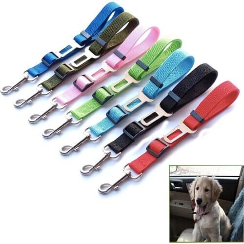Pet car seat belt Vehicle car Pet safety seat belt Adjustable Dog harness Dog leash Pet supplies Puppy safety supplies