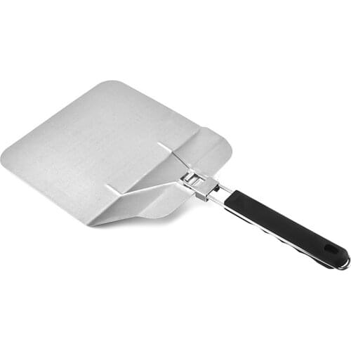 Oversized Cake Lifter Stainless Steel Pizza Peel Paddle Cake Lifter with Comfort Handle Spatula Cheese Cutter Baking Tray