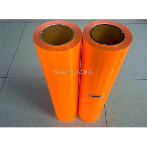 CDU-29 Neon orange color wholesale PU heat transfer vinyl film garment