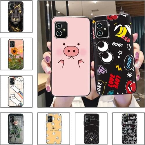 Cartoon anime Phone Case For Asus Zenfone 8/ZS590KS/2A007EU Waterproof Soft TPU Black Case