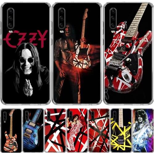 Eddie Van Halen Graphic Guitar Phone Case For Huawei Mate 30 20 10 P40 P30 P20 P10 Pro Lite P Smart Z Plus 2019 2018 Cover Coque