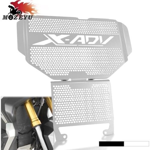 Black/Silver For HONDA X-ADV 750 xadv750 2017-2019 2018 Motorcycle aluminium Radiator Grille Protector Grille Cooler Guard Cover
