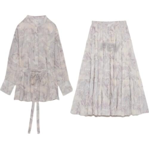 Fairy White Blouse Skirt 2021 New Fashion Japanese Style Big Girls Clothes Top Quality