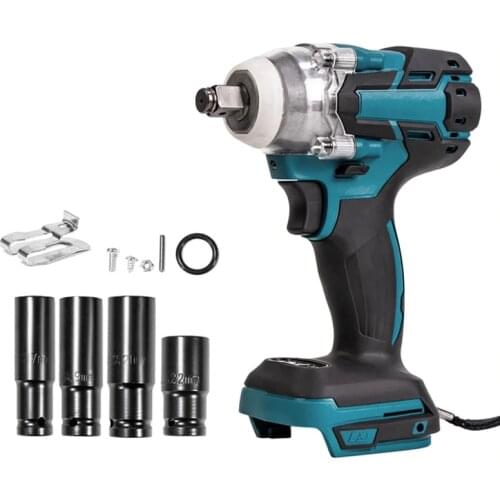 Electric Impact Wrench 18V-68V Rechargeable 1/2 Socket Wrench Cordless Without Battery For Makita 18v Battery DTW285ZOld battery