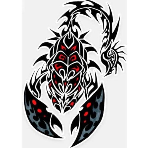 Classic Custom Scorpion Car Decoration Accessories Sticker Pvc Fashion Body Bumper Sunscreen Waterproof Decal, 16cm * 11cm