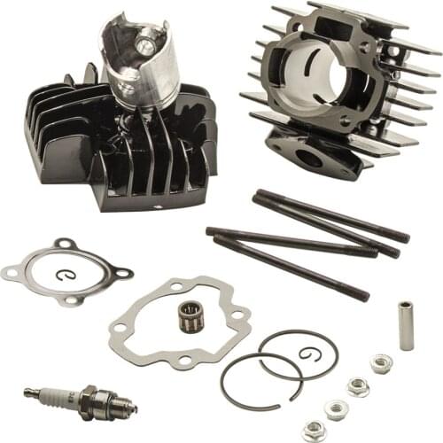 CYLINDER KIT Block Piston Pin Rings Gasket For YAMAHA QT50 PW50 MODEL 1981-2009 w/Bolts