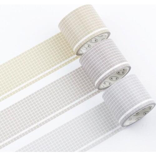 1 Pc Washi Masking Tape Practical grid series Paper Masking Tapes Japanese Washi Tape Diy Scrapbooking Sticker, 30mm x 5m