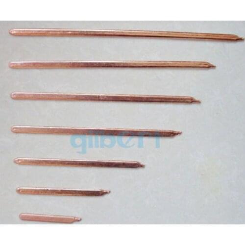 50-400mm Length 3mm Thickness 7mm Width Copper Heatsink Heatpipe Notebook DIY