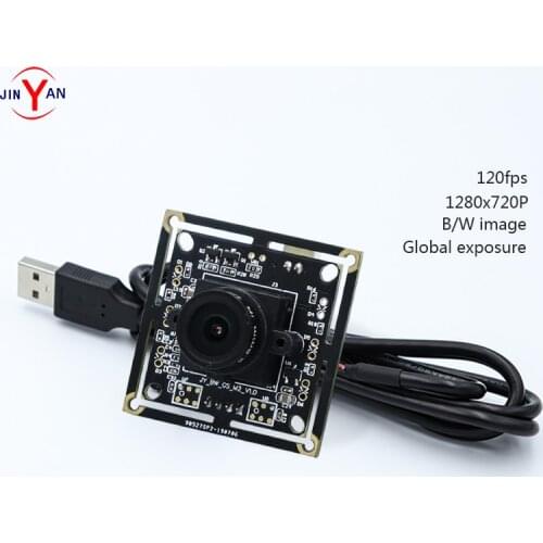 【HOT】JinYan 1MP Mono Chrome Global Exposure Camera Module High Speed B/W 720P/MJPEG@120fps OmniVision CMOS Sensor USB2.0 UVC PCB