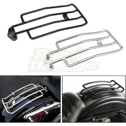 Motorcycle Chrome/Black Solo Luggage Rack For Harley XL Sportsters Iron 48 883 XL1200 2004-2019
