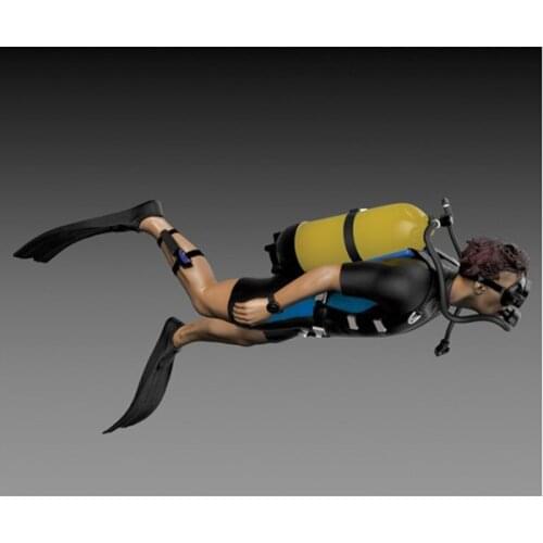 New Unassembled 1/35 man scuba soldier diver modern Resin Kit DIY Toys Unpainted resin model