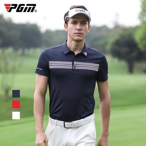 2021 Golf Clothing Summer Men Golf T-Shirt Breathable Quick-Drying Golf Short-Sleeved Shirts Man Sports Leisure Tops 4 Colors