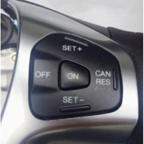 Steering wheel speed control switch car cruise control button accessories for ford fiesta mk7 mk8 ST ecosport