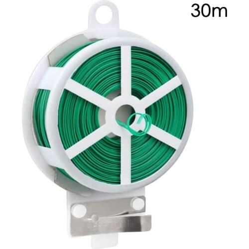 Garden Ties with Cutter for Plants Vines Wrapping Cords Coated Wire Cable Ties