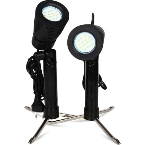 2PCS 3.5W 14 pieces LED bulb 5500K Photography Photo Studio Light Lamp Camera Tripod Stand Bulb Spotlight for light tent