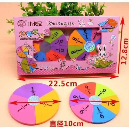 Learning Resources Fraction Circles Mathematics Teaching Aids Board Plastic Mathematics teaching equipment