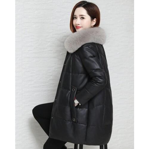 Женские зимние кожаные куртки YOCALOR China At AliExpress