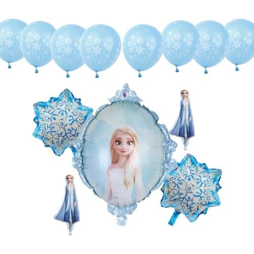 1set New elsa olaf Disney Frozen Princess Foil Balloons Baby Shower Girl Snowman Birthday Party Decorations Kids Toys Air Globos
