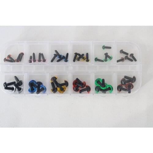 48pcs/box 4.5mm 7.5mm colorful smooth stem round shape plastic toy eyes no washer