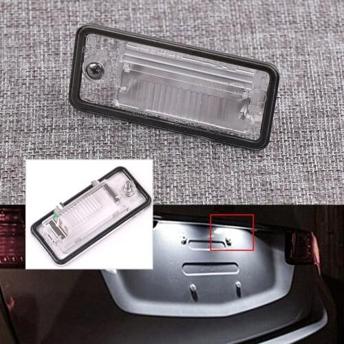 8E0807430A 8E0807430B left / Right License Plate Light Lamp Lens For AUDI A3 A4 S4 B6 B7 A6/S6 Q7 2007-2009 RS4 2006-2008