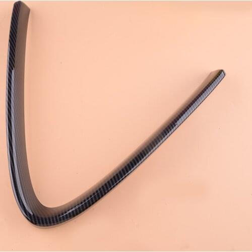 ABS Car Front Bumper Grille Decor Trim Cover Strip Fit For Alfa Giulia Romeo 2017 2018 2019 2020 Carbon Fiber Style