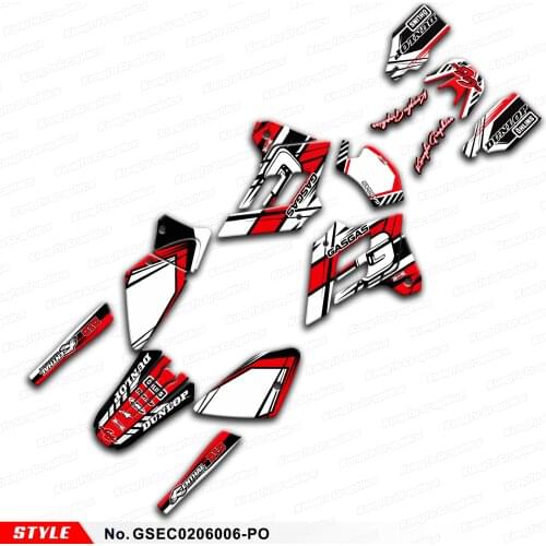 AFTERMARKET Motocross Stickers for GAS GAS EC 125 200 250 300 2002 2003 2004 2005 2006, Style No. GSEC0206006-PO