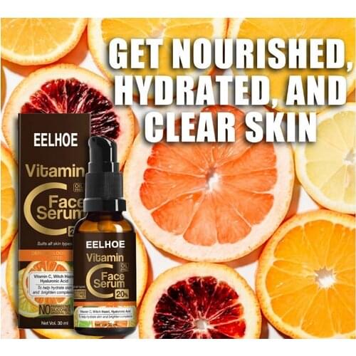 30ml Vitamin C Serum Anti-aging Whitening VC Facial Serum Hyaluronic Acid Moisturizing Anti-wrinkle Serum Liquid Skin Care TSLM1