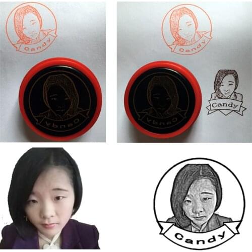 Free Shipping Customized Personal Special Photosensitive Seal Souvenir Stamp Happy Birthday Gift DIY Photo Stamp For Childrens