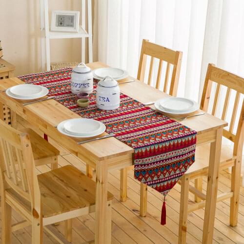 Free shipping Coral Elves Table Runner Tablecloths