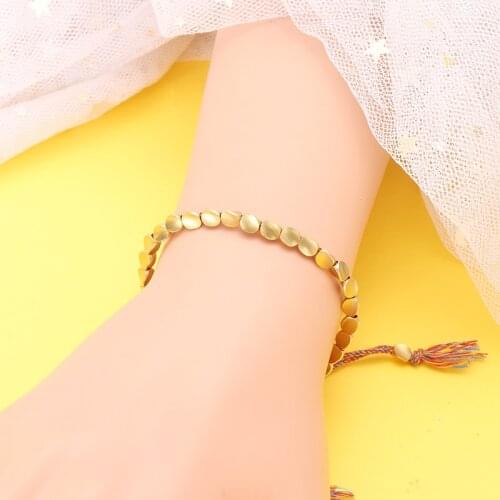 Handmade Lucky Rope Bracelet Retro Cotton Rope Hand Chain Tibetan Charm Copper Beads Bracelet Jewelry For Women Lucky Gift