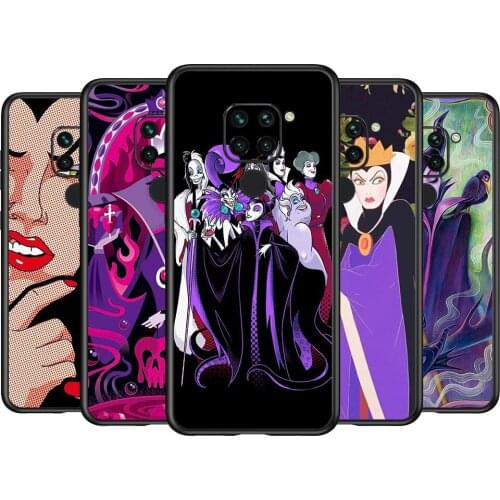 Disney villain witch For Xiaomi Redmi 9i 9T 9A 9C 9 8A 8 GO 7 7A S2 Y2 6 6A 5 5A 4X Prime Pro Plus Black Phone Case