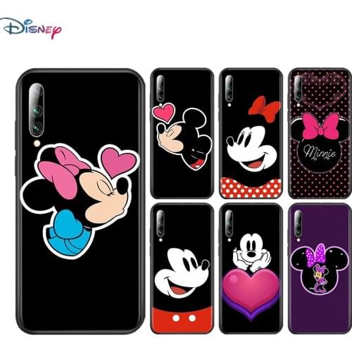 Black Mickey mouse For Samsung Galaxy A90 A80 A70 S A60 A50S A30 S A40 S A2 A20E A20 S A10S A10 E Black Soft Phone Case