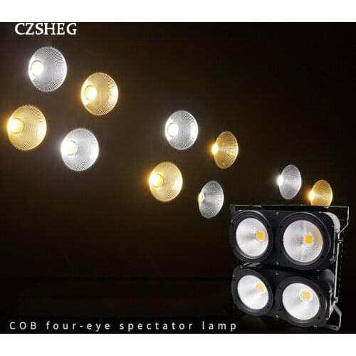 COB 4x100W LED blind light 4eyes COB cold/warm white LED wall washer high power DMX stage lighting theater party party
