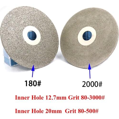 6 inch 150mm inner hole 20mm Diamond Coated Flat Lap Wheel Jewelry Grinding Polishing Disc Jade Grit 80-500