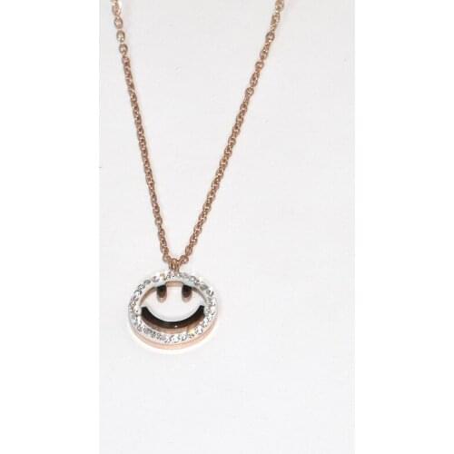 OUFEI Long Necklace Women Fashion Necklace Necklaces Pendants Crystal Necklace Stainless Steel Pendant Necklace Jewlery