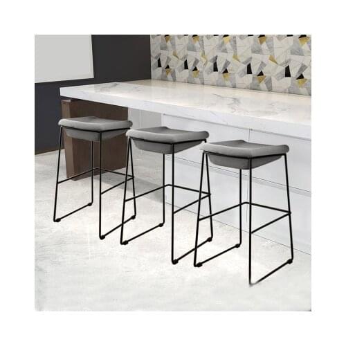 Chinafurniture Modern fashion simple high chair stainless steel bar chair iron art bar chair bar chair