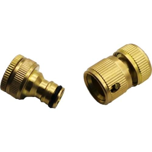 5 Set Brass Water Faucet Connection Fitting Seal Hose Fittings Industrial Washing Machine Water Gun Fittings Irrigation System